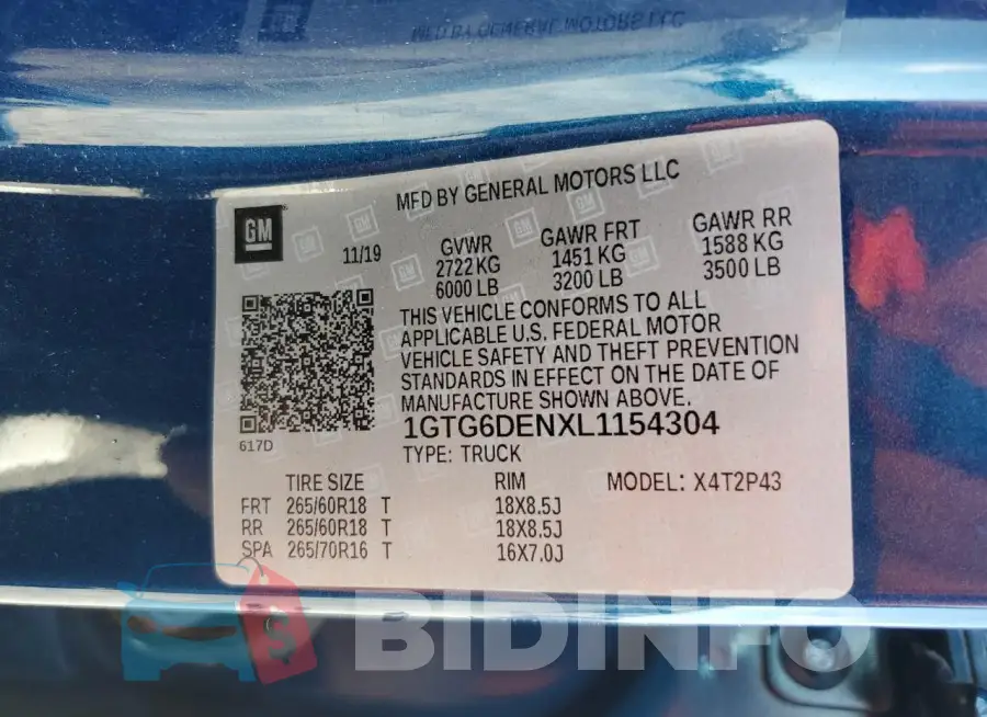 1GTG6DENXL1154304 Photo# 12