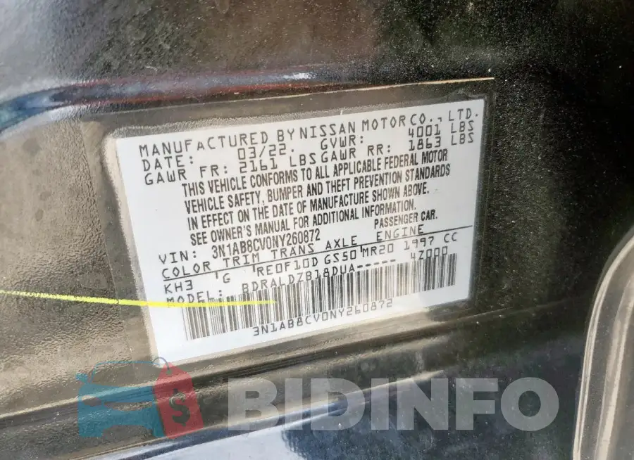 3N1AB8CV0NY260872 Photo# 12