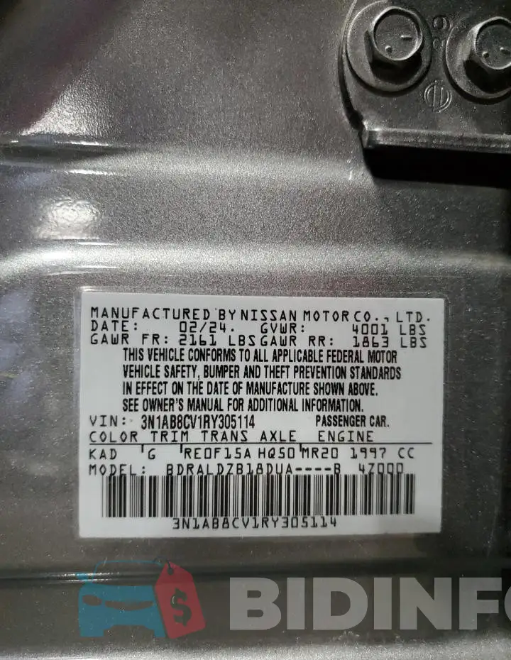 3N1AB8CV1RY305114 Photo# 13