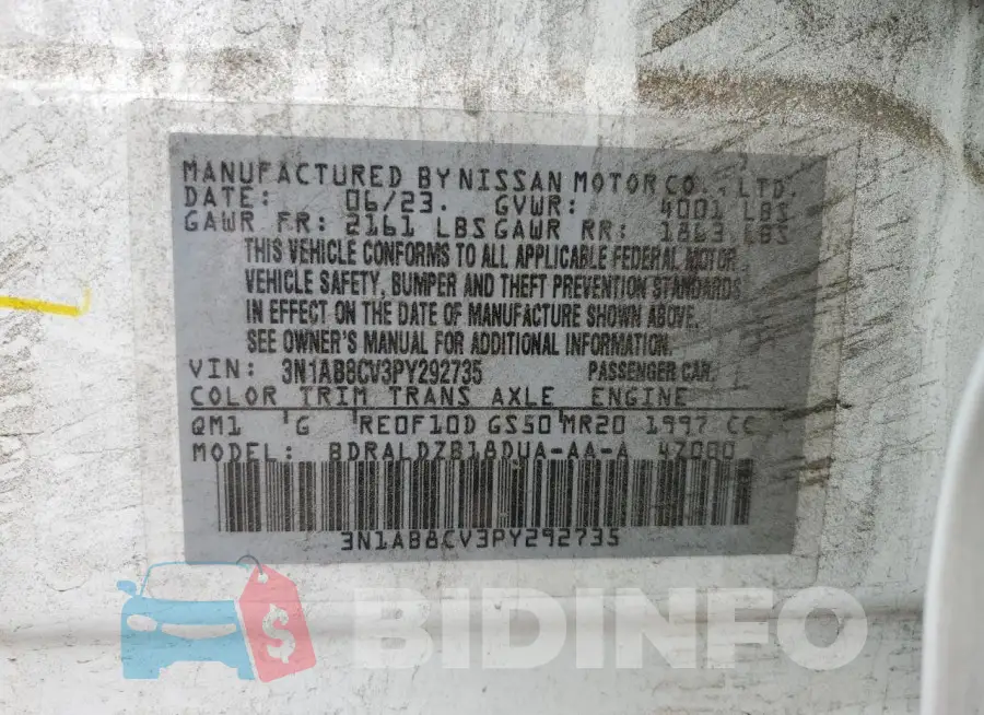 3N1AB8CV3PY292735 Photo# 12