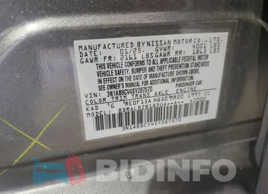 3N1AB8CV4SY287570 Photo# 12