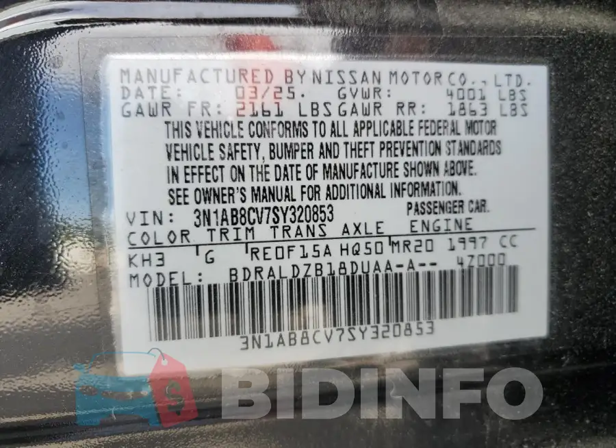 3N1AB8CV7SY320853 Photo# 13