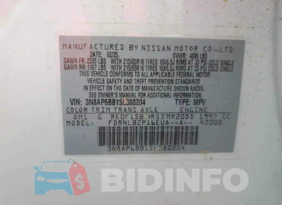 3N8AP6BB1SL380204 Photo# 13