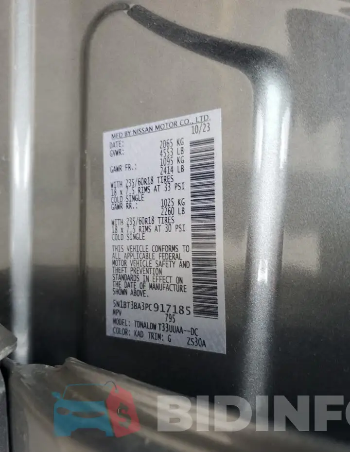 5N1BT3BA3PC917185 Photo# 14