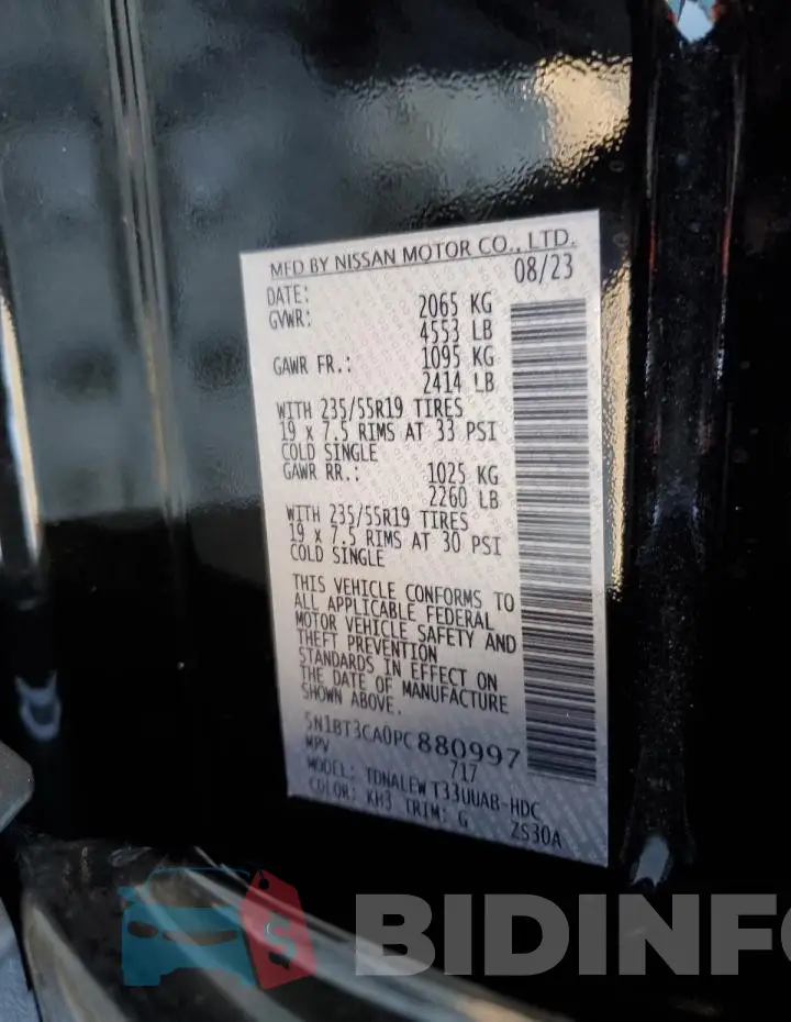 5N1BT3CA0PC880997 Photo# 13