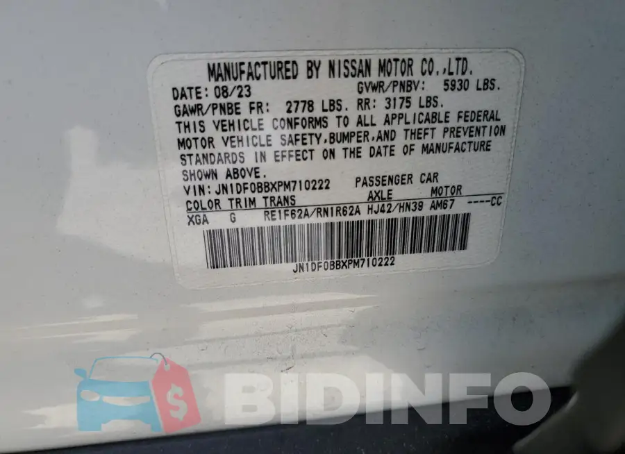 JN1DF0BBXPM710222 Photo# 14