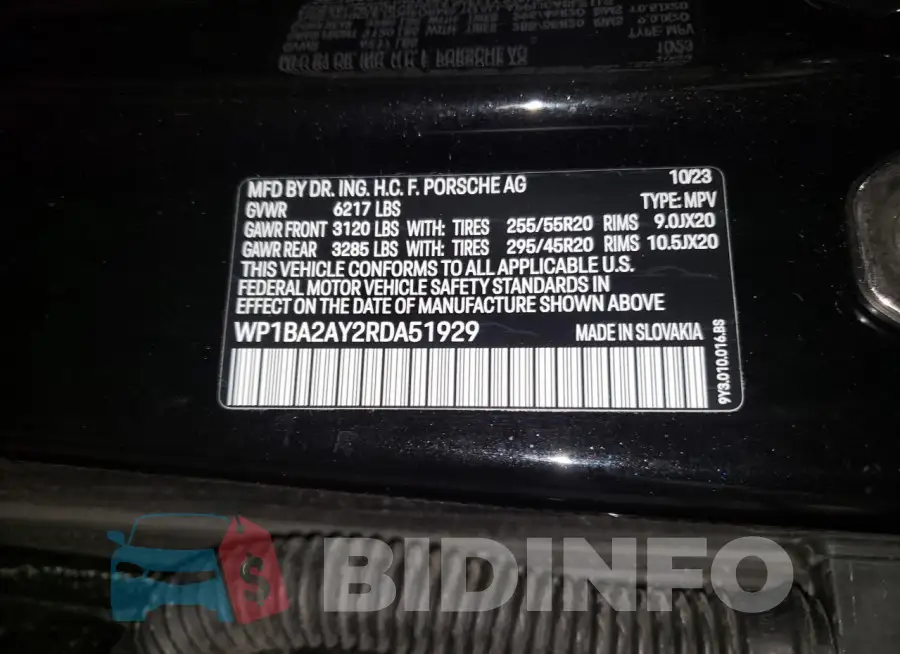 WP1BA2AY2RDA51929 Photo# 13