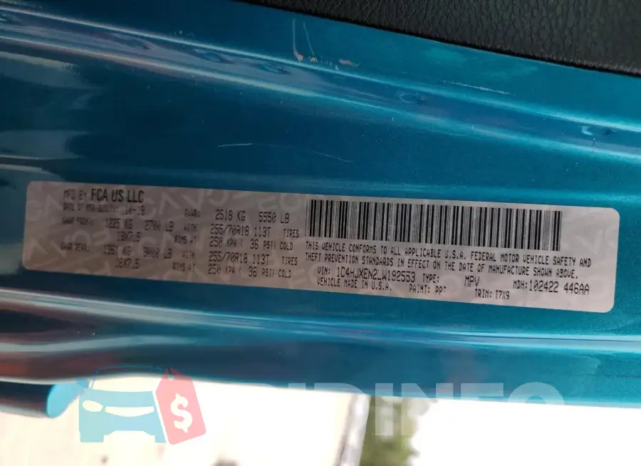 1C4HJXEN2LW192553 Photo# 13