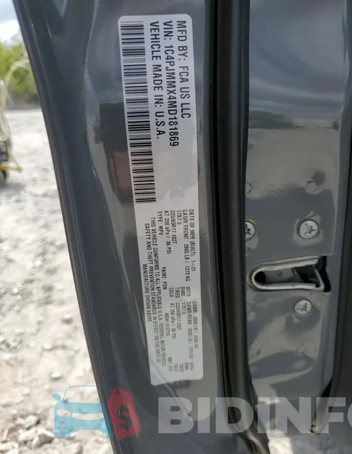 1C4PJMMX4MD181869 Photo# 12