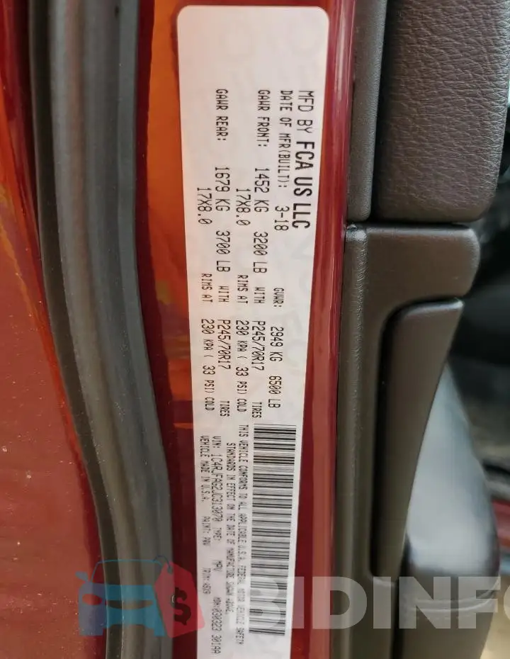 1C4RJFAG2JC313070 Photo# 13