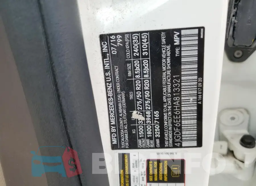 4JGDF6EE6HA813321 Photo# 13