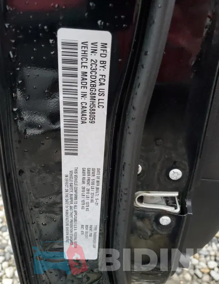 2C3CDXBG8MH588059 Photo# 12