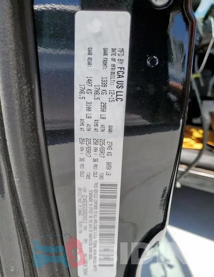 2C4RDGEG3GR224213 Photo# 14