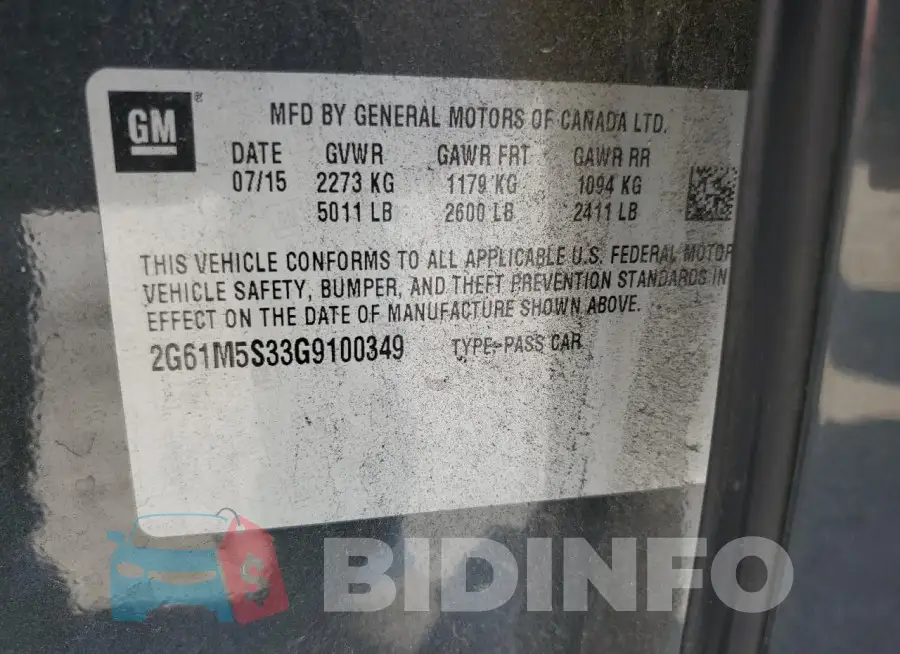 2G61M5S33G9100349 Photo# 12