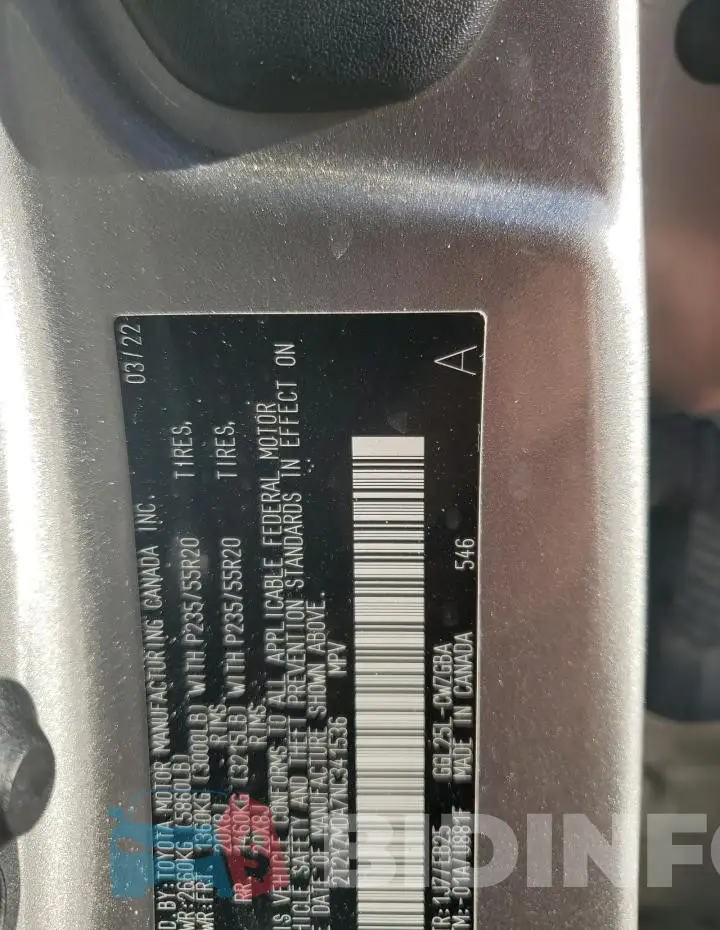 2T2YZMDA7NC341536 Photo# 13