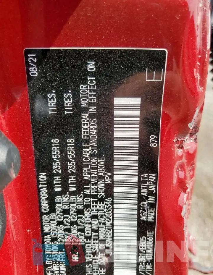 JTJSARBZ1M2203346 Photo# 13
