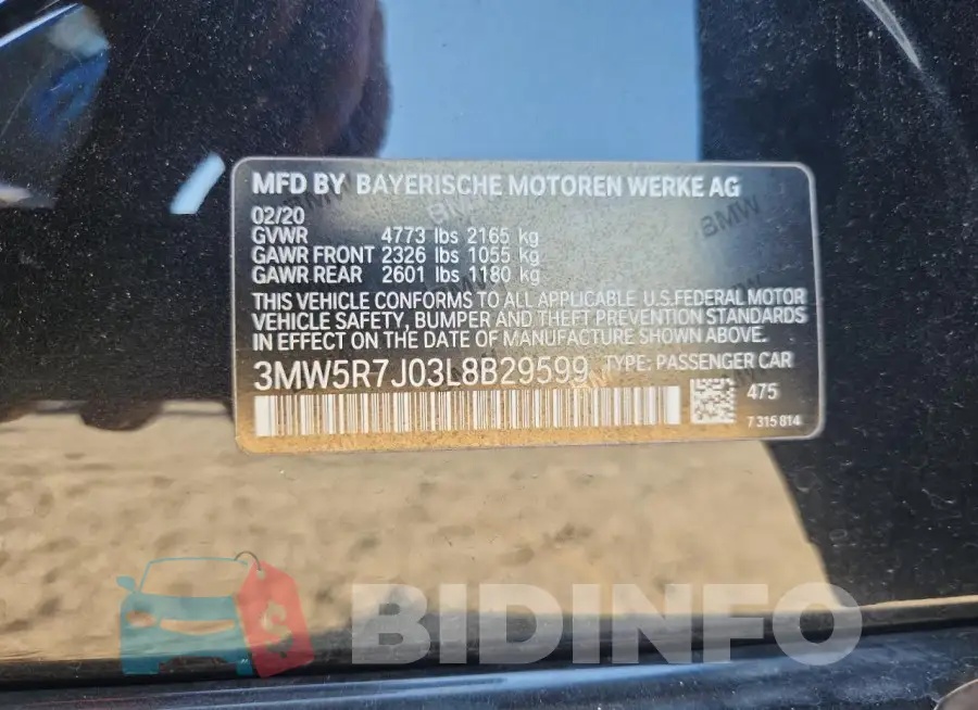 3MW5R7J03L8B29599 Photo# 13