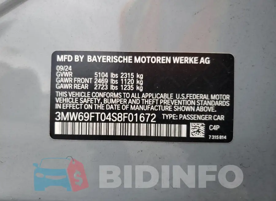3MW69FT04S8F01672 Photo# 12