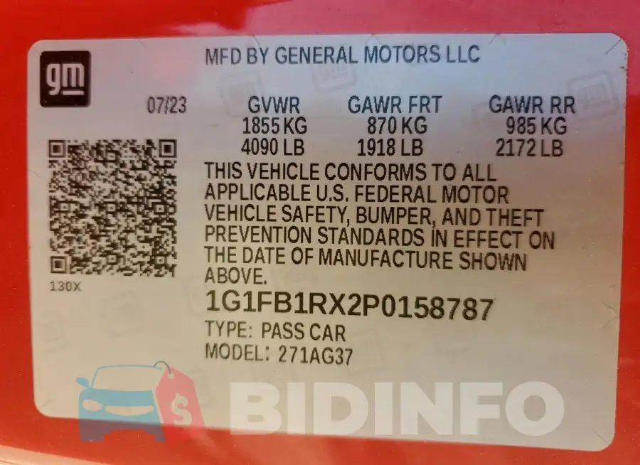 1G1FB1RX2P0158787 Photo# 12
