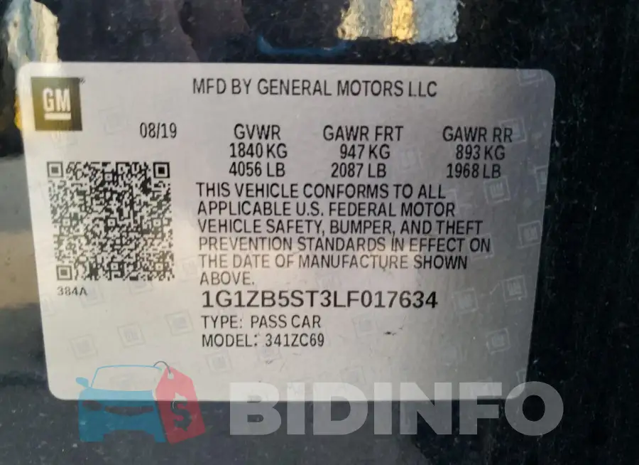 1G1ZB5ST3LF017634 Photo# 12