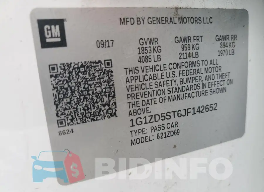 1G1ZD5ST6JF142652 Photo# 12