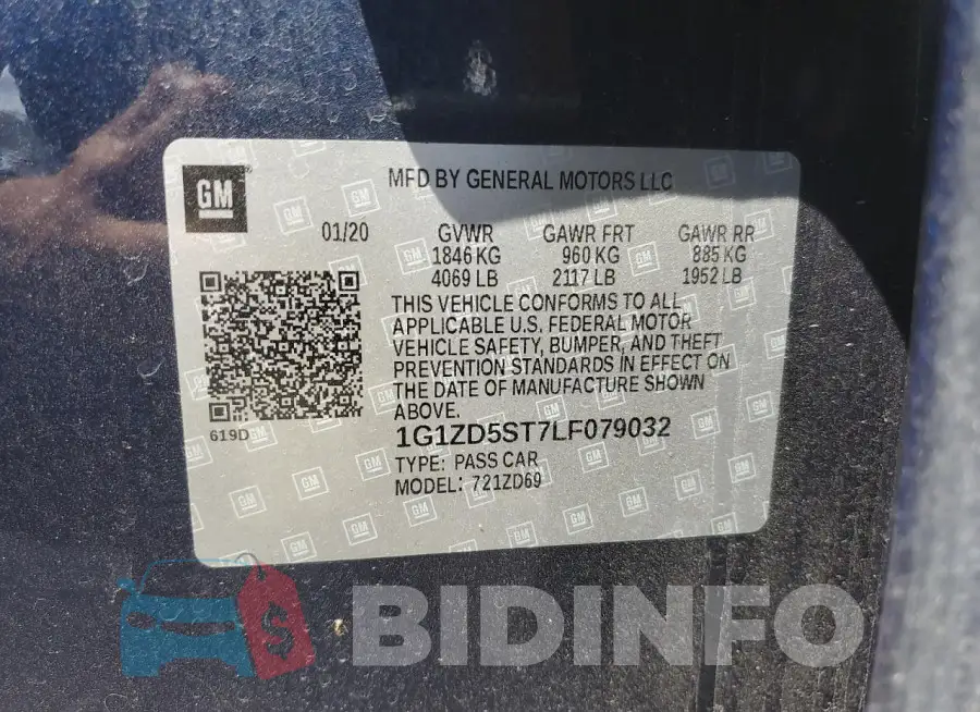 1G1ZD5ST7LF079032 Photo# 12