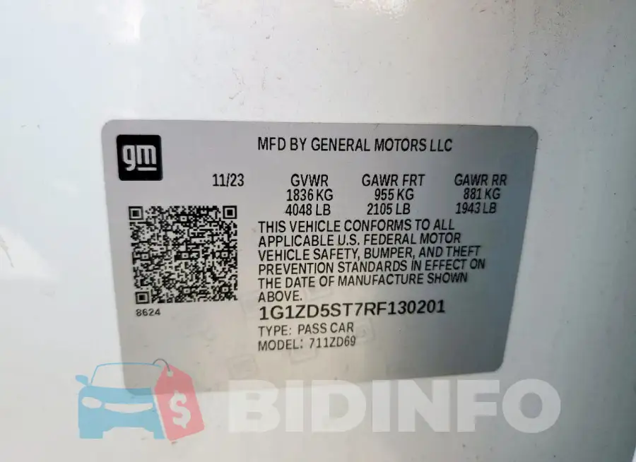 1G1ZD5ST7RF130201 Photo# 12