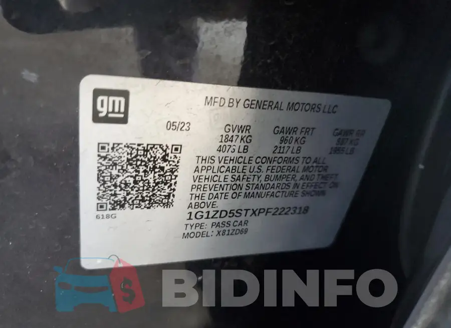 1G1ZD5STXPF222318 Photo# 13