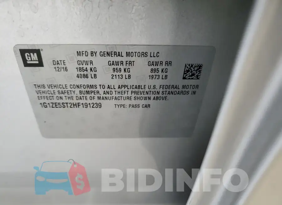 1G1ZE5ST2HF191239 Photo# 12