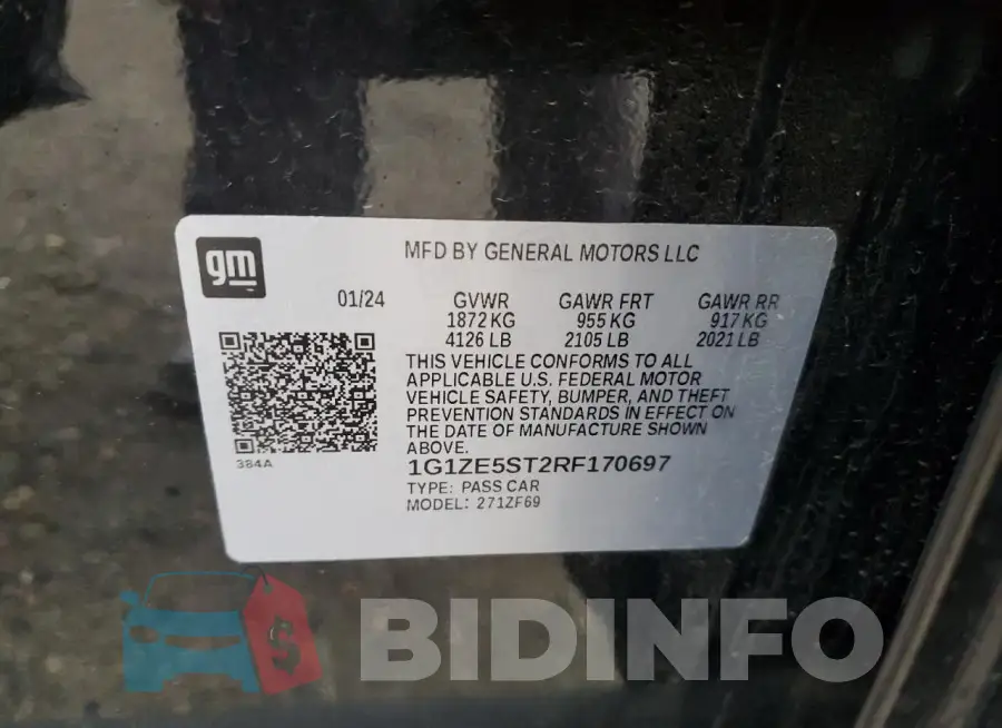 1G1ZE5ST2RF170697 Photo# 12