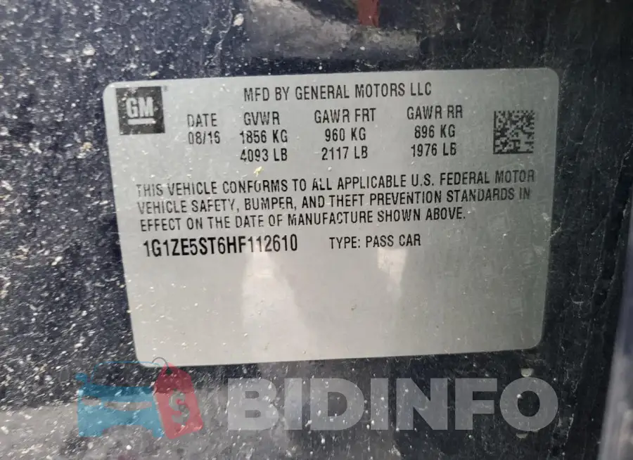 1G1ZE5ST6HF112610 Photo# 12