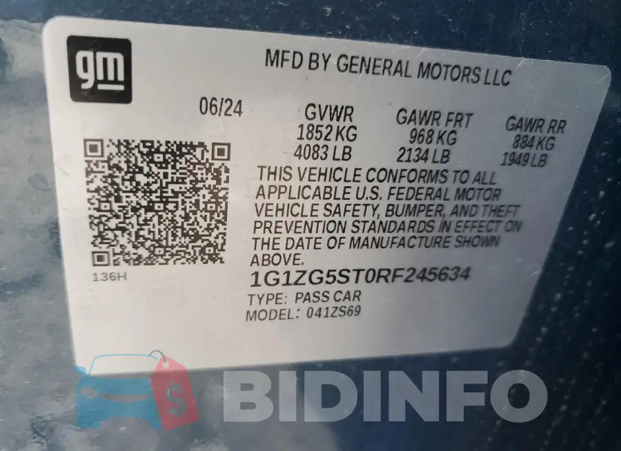 1G1ZG5ST0RF245634 Photo# 12