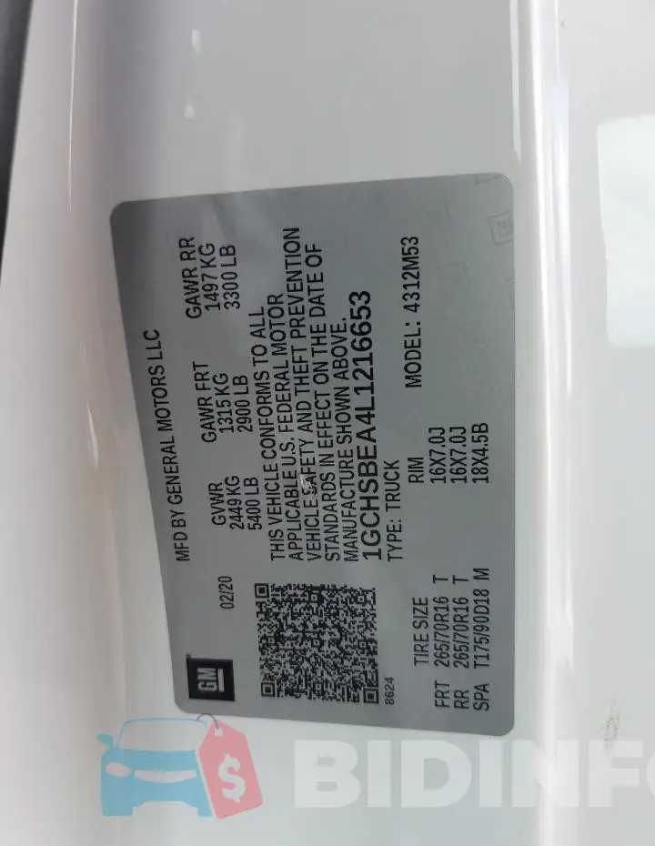 1GCHSBEA4L1216653 Photo# 13