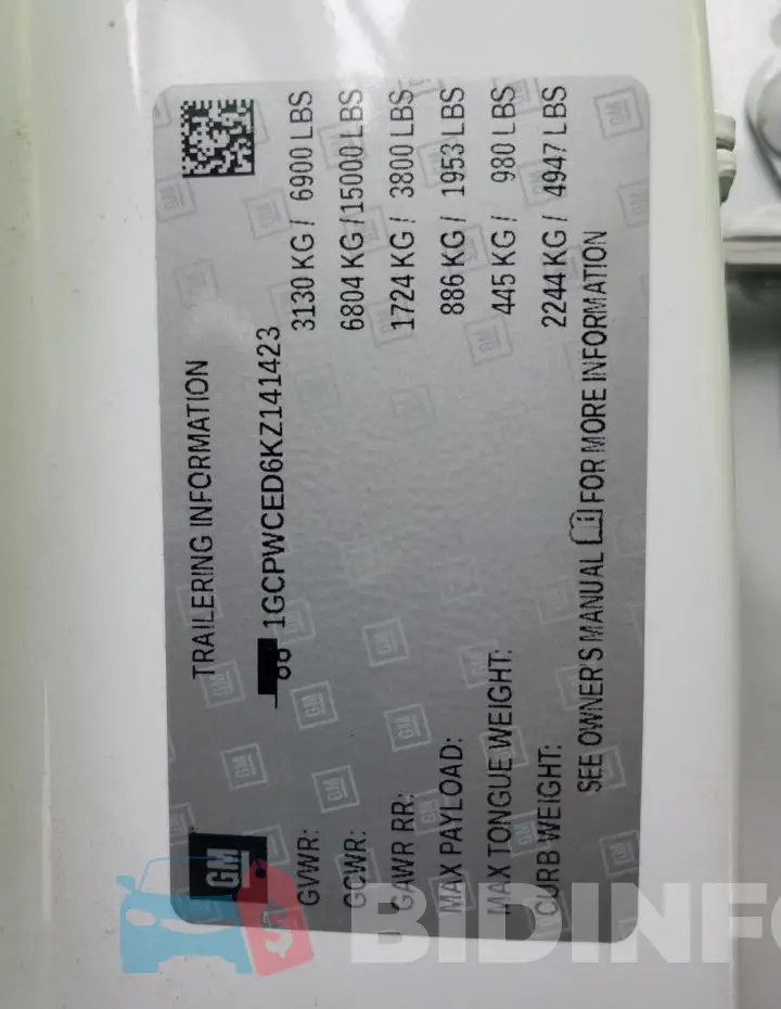 1GCPWCED6KZ141423 Photo# 13
