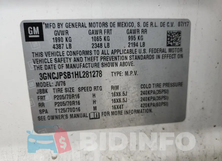 3GNCJPSB1HL281278 Photo# 13