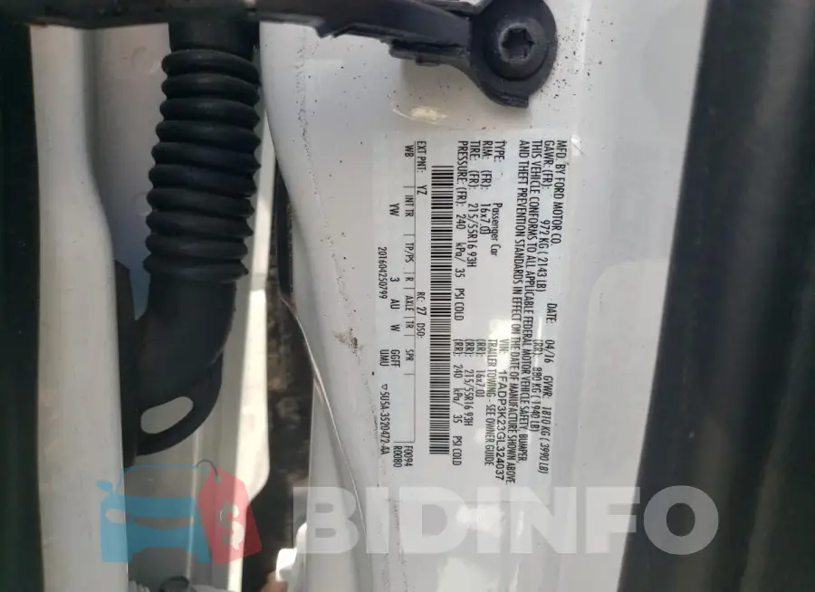 1FADP3K23GL324037 Photo# 12
