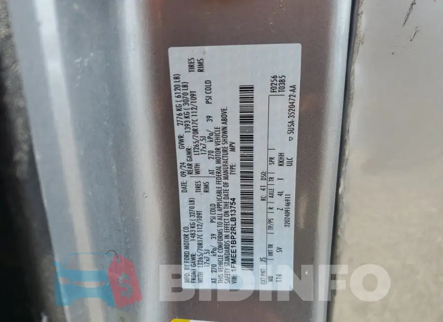1FMEE1BP2RLB13754 Photo# 12