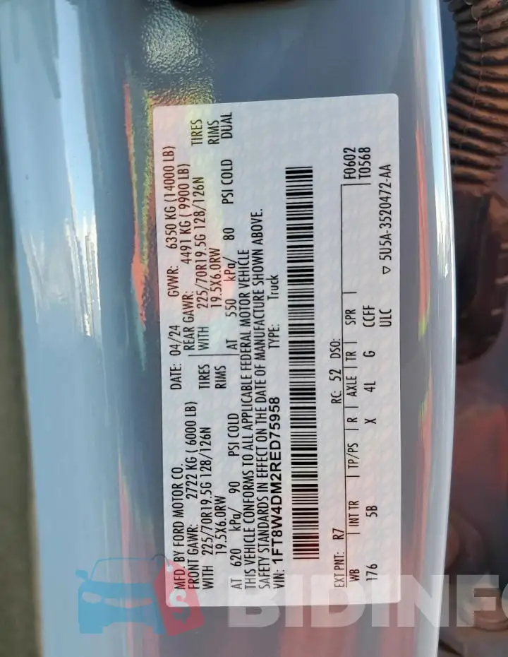 1FT8W4DM2RED75958 Photo# 12
