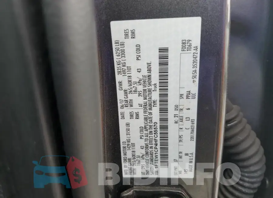 1FTEW1CP4HFC55570 Photo# 12