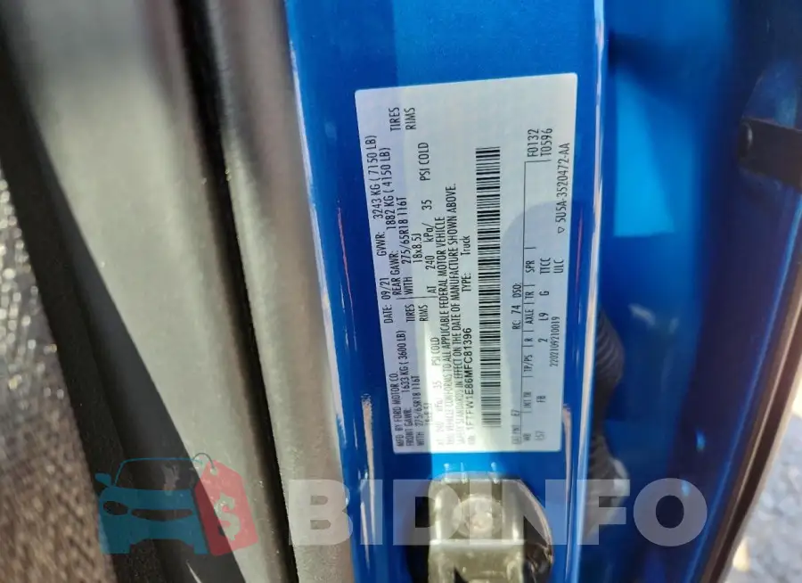 1FTFW1E86MFC81396 Photo# 12