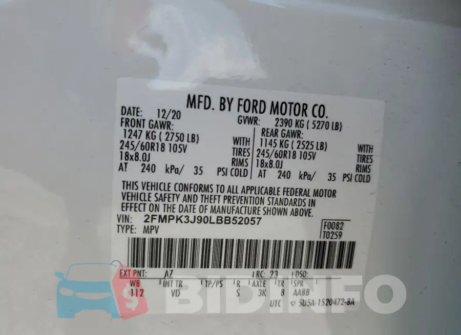 2FMPK3J90LBB52057 Photo# 13
