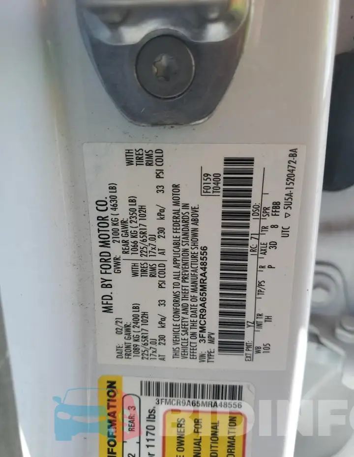3FMCR9A65MRA48556 Photo# 12
