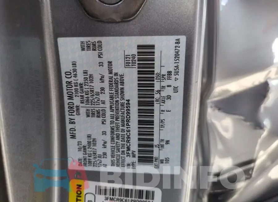 3FMCR9C61PRD99594 Photo# 12