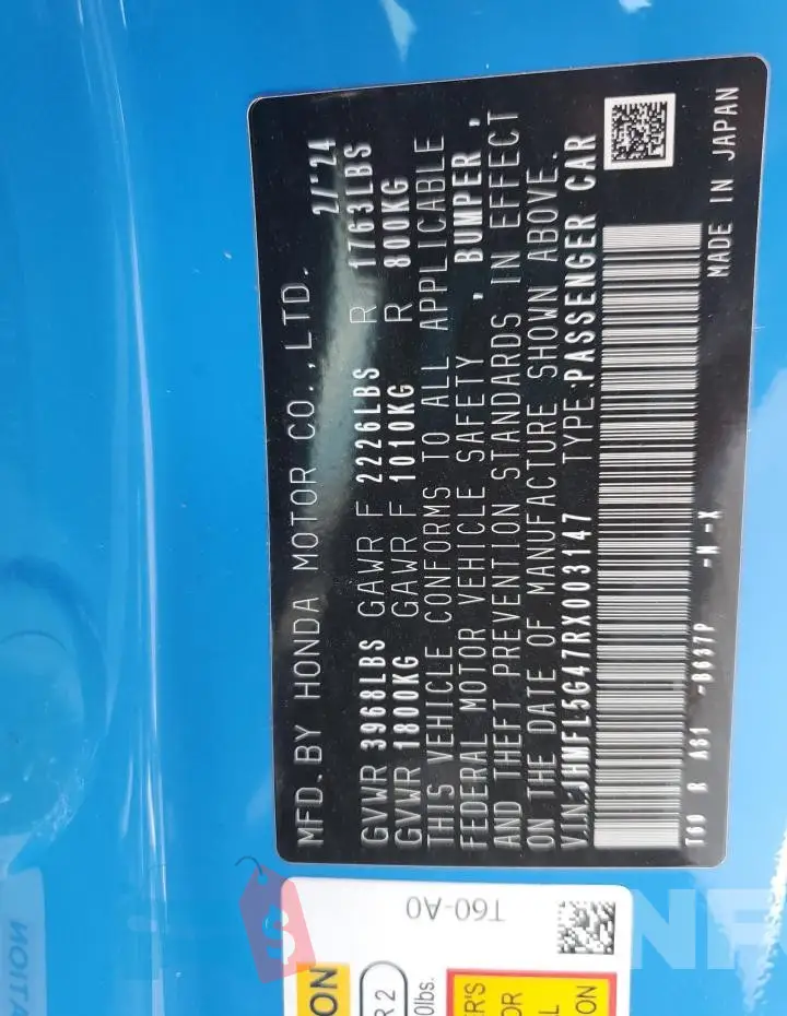 JHMFL5G47RX003147 Photo# 13