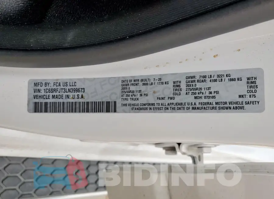1C6SRFJT3LN399673 Photo# 12