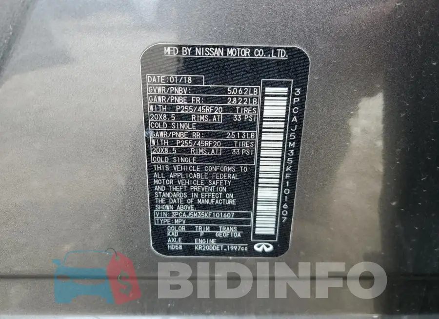 3PCAJ5M35KF101607 Photo# 12