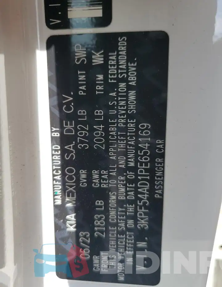 3KPF54AD1PE654169 Photo# 12