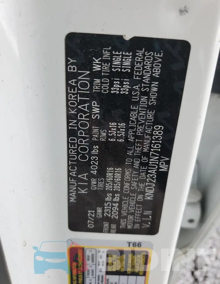 KNDJ23AU1N7161389 Photo# 12