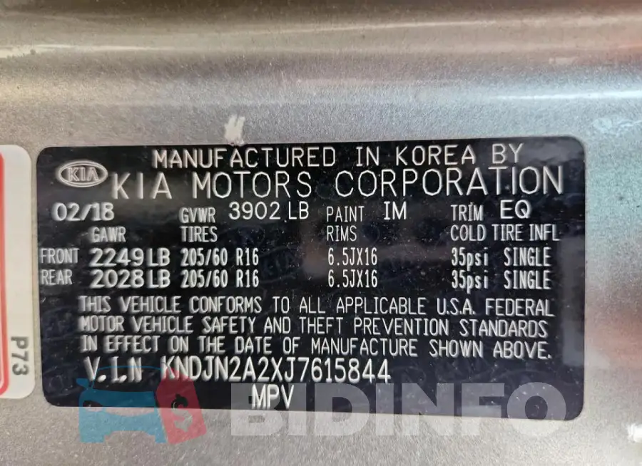 KNDJN2A2XJ7615844 Photo# 13