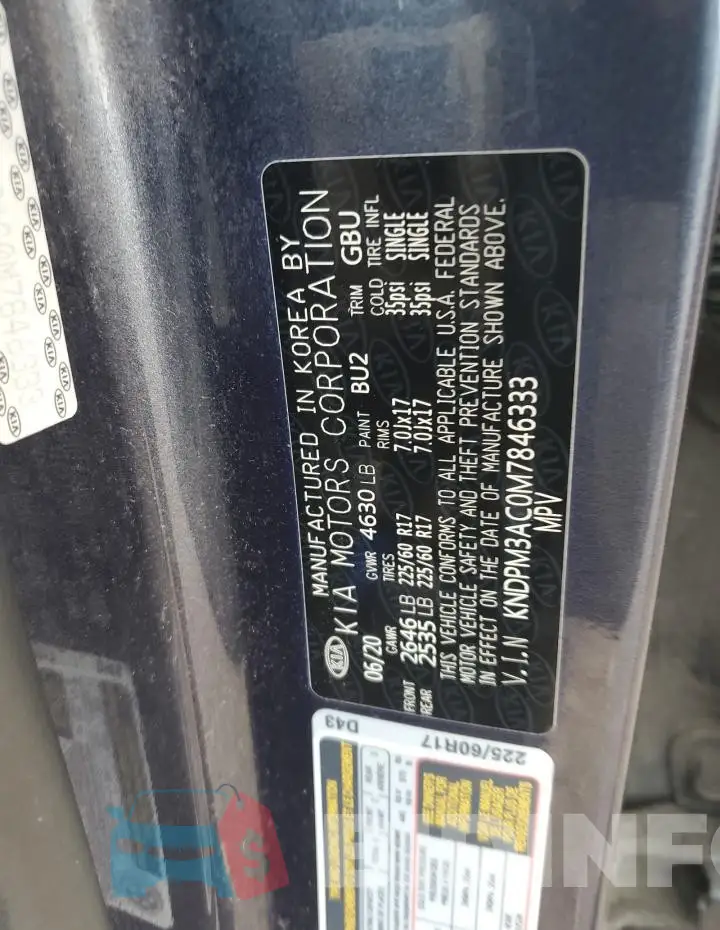 KNDPM3AC0M7846333 Photo# 13